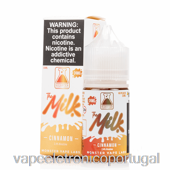 Vape Eletronico Canela - Os Sais Do Leite - 30ml 24mg